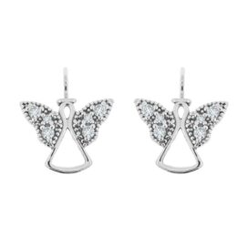 Stříbrné náušnice Anděl