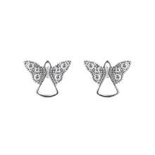 Stříbrné náušnice Anděl