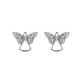 Stříbrné náušnice Anděl