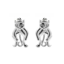 stříbrné náušnice kočičky šperky jiříček