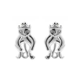 stříbrné náušnice kočičky šperky jiříček