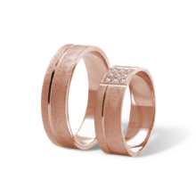 Celeste snubní prsteny růžové zlato šperky milan jiříček K67