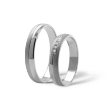 Chelsea K107 stříbrné snubní prsteny bílé zlato šperky milan jiříček