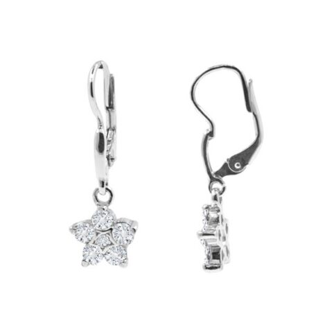 stříbrné náušnice kytičky Mia šperky jiříček