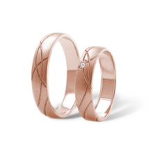 Collins snubní prsteny růžové zlato šperky milan jiříček K118