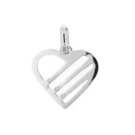 přívěsek srdce se 3 linkami