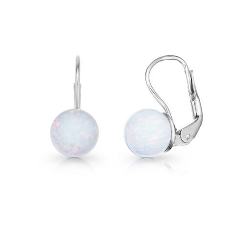 stříbrné náušnice Meira s opály šperky jiříček