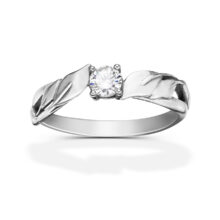 stříbrný zásnubní prsten Adelin