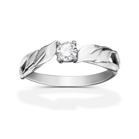 stříbrný zásnubní prsten Adelin