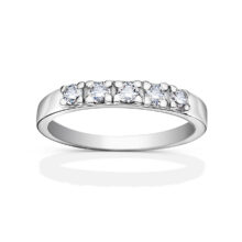 stříbrný zásnubní prsten Georgia