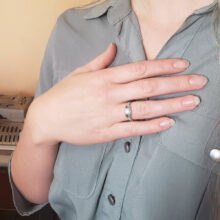 stříbrný zásnubní prsten Brooklyn