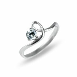 stříbrný zásnubní prsten