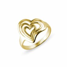 zlatý prsten srdce