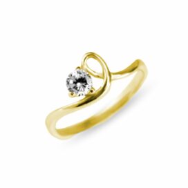 zlatý zásnubní prsten