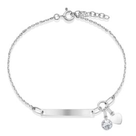 Personalizovaný stříbrný náramek s ověsky s možností rytiny šperky jiříček