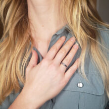 stříbrný zásnubní prsten adelin