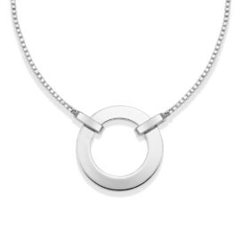 stříbrný personalizovaný náhrdelník karma s rytinou šperky jiříček