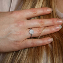 stříbrný prsten Luna