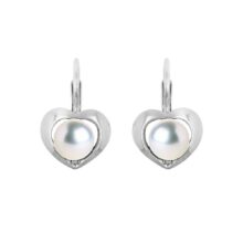 stříbrné perlové náušnice šperky jiříček