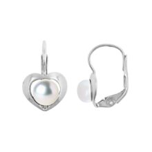 stříbrné perlové náušnice šperky jiříček