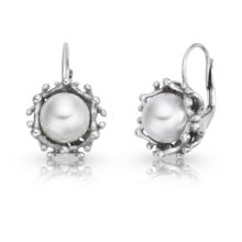 Maud stříbrné náušnice s perlou