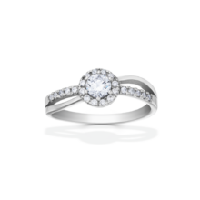 Alexandra stříbrný zásnubní prsten bílé zlato šperky milan jiříček zezhora