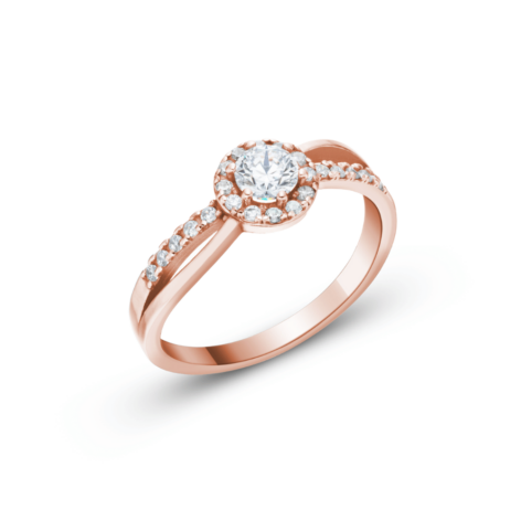 Alexandra zásnubní prsten růžové zlato šperky milan jiříček