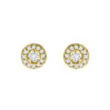 Gabriella zlaté náušnice na šroubek šperky jiříček zepředu