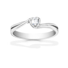 Stříbrný zásnubní prsten Leah