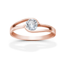 Andromeda zásnubní prsten růžové zlato šperky jiříček zezhora
