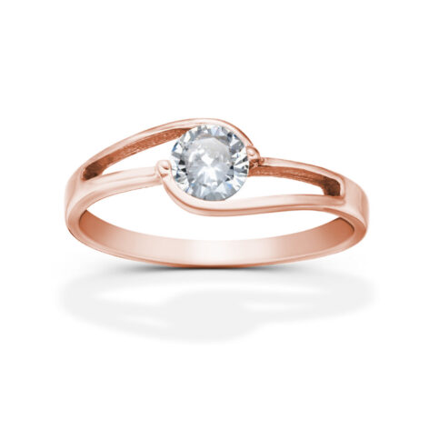 Andromeda zásnubní prsten růžové zlato šperky jiříček zezhora