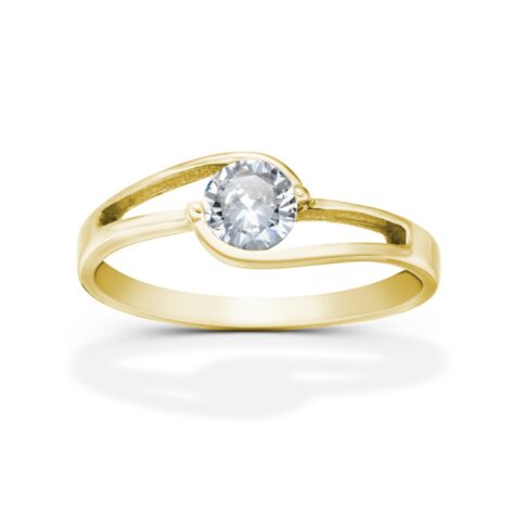 Andromeda zlatý zásnubní prsten šperky jiříček zezhora