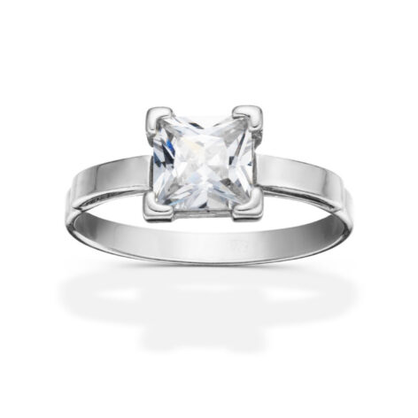 Arianne stříbrný zásnubní prsten bílé zlato šperky jiříček zezhora