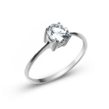 Brigite stříbrný zásnubní prsten bílé zlato šperky jiříček z úhlu