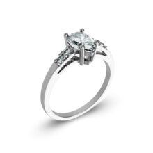 Elizabeth stříbrný zásnubní prsten bílé zlato šperky jiříček z úhlu