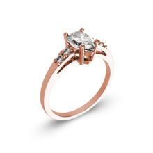Elizabeth zásnubní prsten růžové zlato šperky jiříček z úhlu