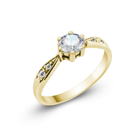 Emma zlatý zásnubní prsten zlato šperky jiříček z úhlu