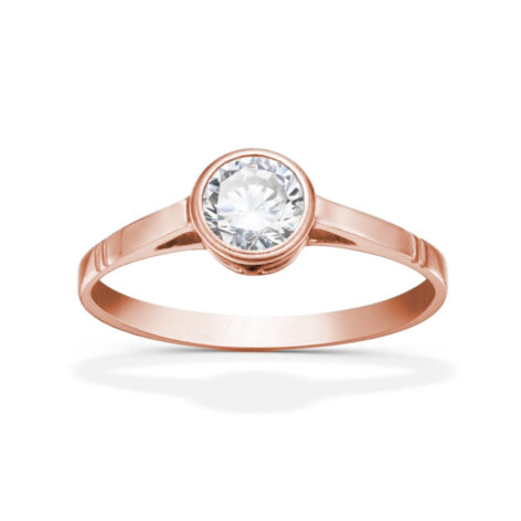 Freya zásnubní prsten růžové zlato šperky jiříček zezhora