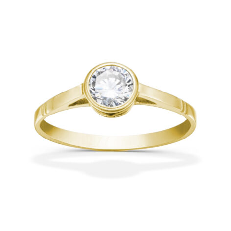 Freya zlatý zásnubní prsten šperky jiříček zezhora