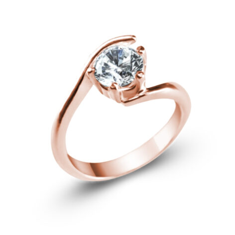 Grace zásnubní prsten růžové zlato šperky jiříček z úhlu