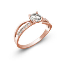 Hailey zásnubní prsten růžové zlato šperky jiříček z úhlu