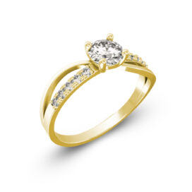 Hailey zlatý zásnubní prsten zlato šperky jiříček z úhlu
