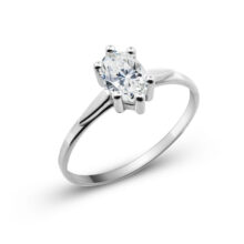 June stříbrný zásnubní prsten bílé zlato šperky jiříček z úhlu