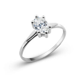 June stříbrný zásnubní prsten bílé zlato šperky jiříček z úhlu