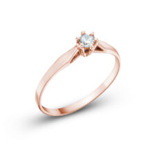 Lily zlatý zásnubní prsten růžové zlato šperky jiříček z úhlu