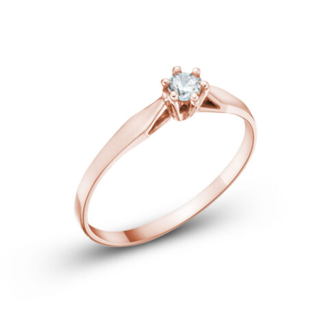 Lily zlatý zásnubní prsten růžové zlato šperky jiříček z úhlu