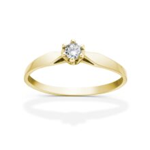 Lily zlatý zásnubní prsten šperky jiříček zezhora