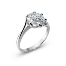 Loretta stříbrný zásnubní prsten bílé zlato šperky jiříček z úhlu