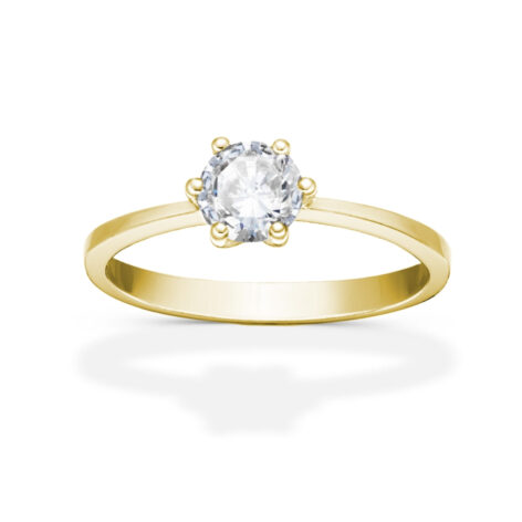 Marilyn zlatý zásnubní prsten šperky jiříček zezhora