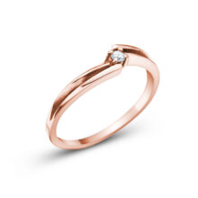 Michelle zásnubní prsten růžové zlato šperky jiříček z úhlu